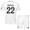 Officiële Voetbalshirt + Korte Broek Real Madrid Rudiger 22 Thuis 2024-25 - Kids